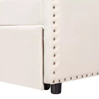 Divano letto imbottito Luxystar Twin to King con letto estraibile a scomparsa per soggiorno
