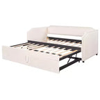 Divano letto imbottito Luxystar Twin to King con letto estraibile a scomparsa per soggiorno