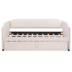 Divano letto imbottito Luxystar Twin to King con letto estraibile a scomparsa per soggiorno