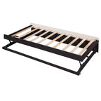 Divano letto imbottito Luxystar Twin to King con letto estraibile a scomparsa per soggiorno