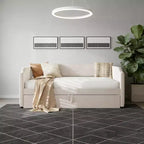 Luxystar Twin To King Upholstered Daybed With Pop Up Trundle for Living Room