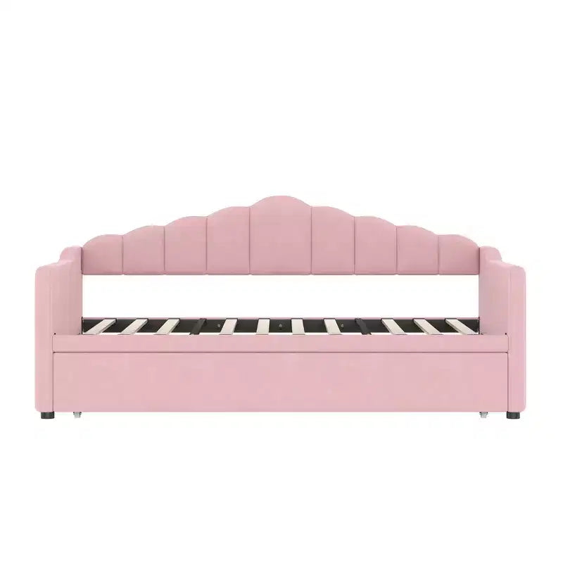 Struttura letto a giorno singola Whisen con letto estraibile a scomparsa ad altezza regolabile, 2 tasche laterali