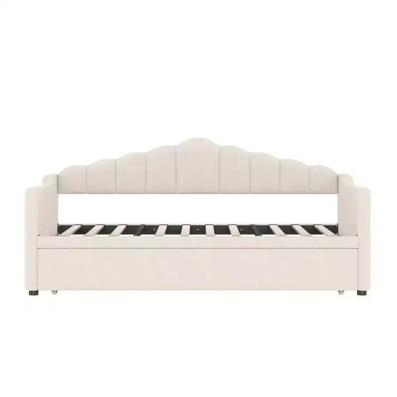 Struttura letto a giorno singola Whisen con letto estraibile a scomparsa ad altezza regolabile, 2 tasche laterali
