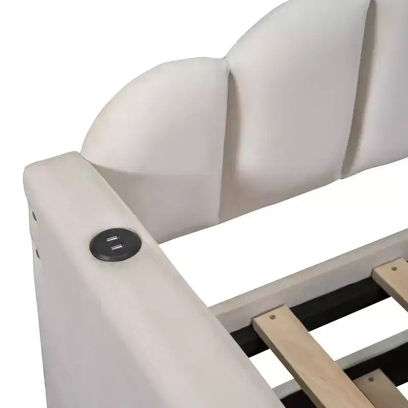 Whisen Struttura Divano Letto Singolo Imbottito, Divano Letto in Velluto con Letto Estraibile
