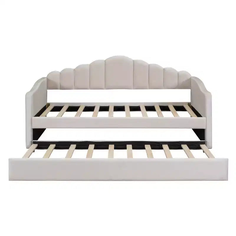Whisen Struttura Divano Letto Singolo Imbottito, Divano Letto in Velluto con Letto Estraibile