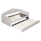 Whisen Struttura Divano Letto Singolo Imbottito, Divano Letto in Velluto con Letto Estraibile
