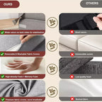 Divano Letto Pieghevole Moderno e Confortevole con Cuscino Aggiornato, Poltrona Letto Convertibile, Divano Letto Pieghevole in Memory Foam Comodo per Casa, Ufficio