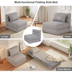 Divano Letto Pieghevole Moderno e Confortevole con Cuscino Aggiornato, Poltrona Letto Convertibile, Divano Letto Pieghevole in Memory Foam Comodo per Casa, Ufficio