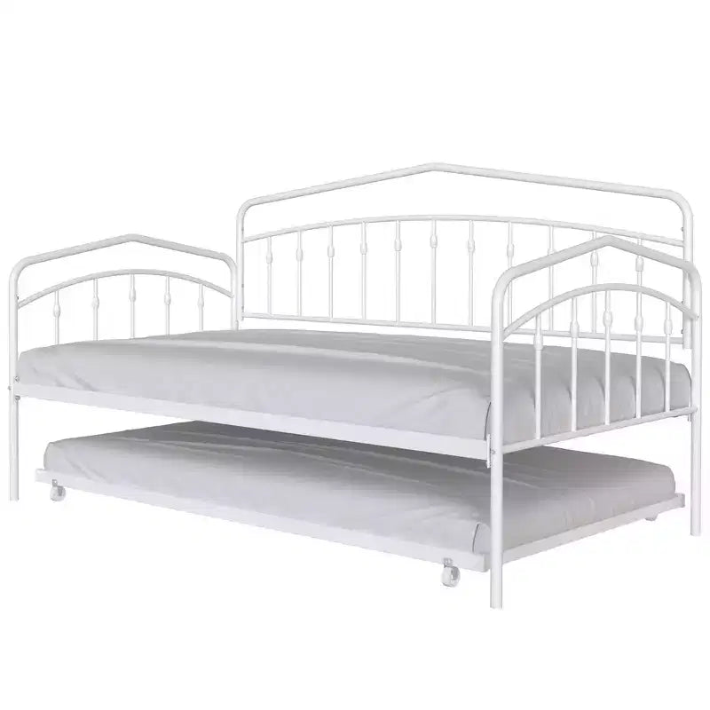 Divano letto singolo con letto estraibile, Divano letto in metallo con letto estraibile singolo, Divano letto con supporto a doghe in metallo, Divano letto industriale, Nessuna necessità di rete a molle