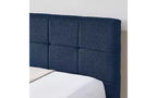 Lettino da giorno matrimoniale in velluto TUYOHW Mid-Century, divano letto imbottito con struttura in legno di eucalipto, letto trapuntato con testiere