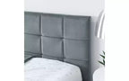 Divano letto in velluto TUYOHW Mid-Century, struttura del divano letto imbottito con piattaforma in legno di eucalipto, letto matrimoniale trapuntato con testiere