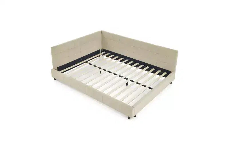 Divano letto in velluto TUYOHW Mid-Century, struttura del divano letto imbottito con piattaforma in legno di eucalipto, letto matrimoniale trapuntato con testiere