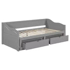 Luxystar Moderno Divano Letto in Legno con Letto Estraibile e 2 Cassetti Contenitori per il Soggiorno