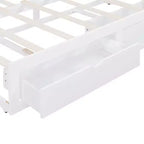 Luxystar Moderno Divano Letto in Legno con Letto Estraibile e 2 Cassetti Contenitori per il Soggiorno
