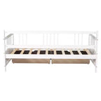 Luxystar Divano Letto Moderno in Legno Queen Size con 2 Cassetti Contenitori