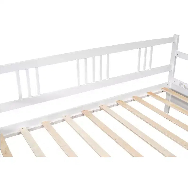 Luxystar Divano Letto Moderno in Legno Queen Size con 2 Cassetti Contenitori