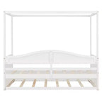 Letto da giorno matrimoniale Luxystar con letto estraibile e baldacchino
