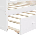 Letto da giorno matrimoniale Luxystar con letto estraibile e baldacchino