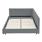 Bellemave Lettino Imbottito Queen Size con Comodo Schienale e Braccioli, Struttura per Lettino Imbottito per Camera da Letto e Soggiorno, Velluto