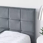 Bellemave Lettino Imbottito Queen Size con Comodo Schienale e Braccioli, Struttura per Lettino Imbottito per Camera da Letto e Soggiorno, Velluto