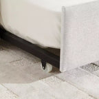 GDFStudio Scarlett Divano Letto Imbottito con Letto Estraibile, Divano Letto con Schienale a Righe Verticali