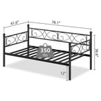 Telaio per divano letto, Telaio per divano letto in metallo, Doghe in metallo resistente, Divano letto per soggiorno, camera da letto, camera degli ospiti, salvaspazio