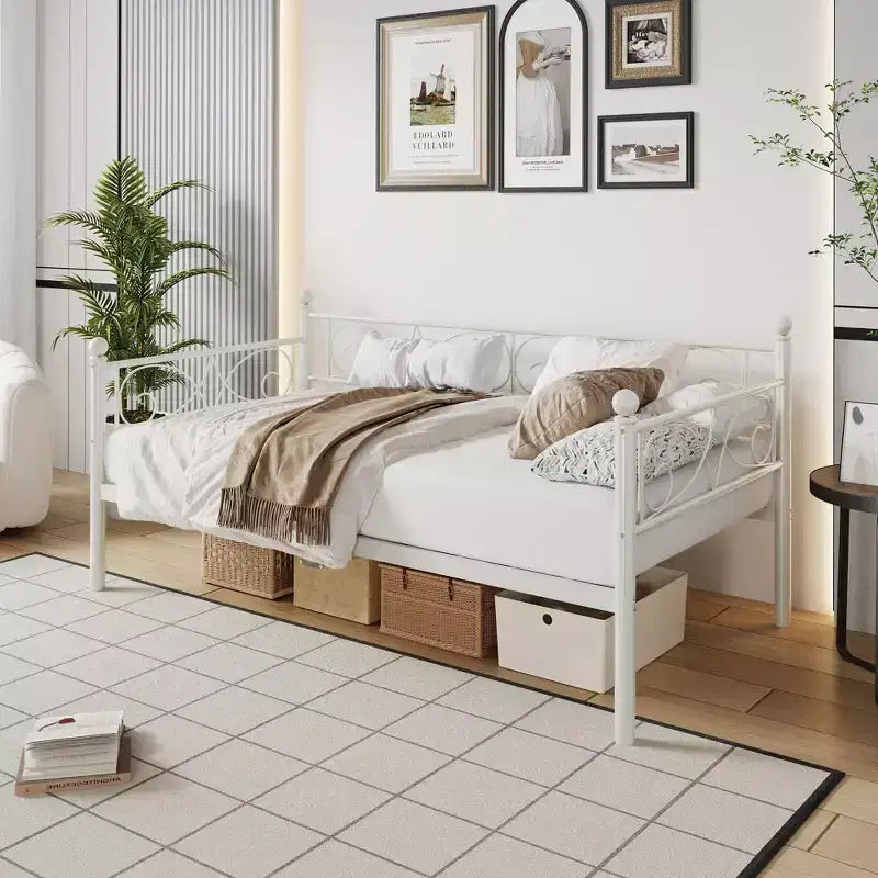 Telaio per divano letto, Telaio per divano letto in metallo, Doghe in metallo resistente, Divano letto per soggiorno, camera da letto, camera degli ospiti, salvaspazio