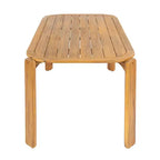 Christopher Knight Home Kaja Tavolo da pranzo da esterno in legno di acacia, finitura teak con design a doghe