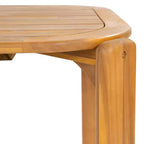 Christopher Knight Home Kaja Tavolo da pranzo da esterno in legno di acacia, finitura teak con design a doghe