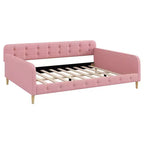 Letto a giorno matrimoniale moderno imbottito in lino Luxystar