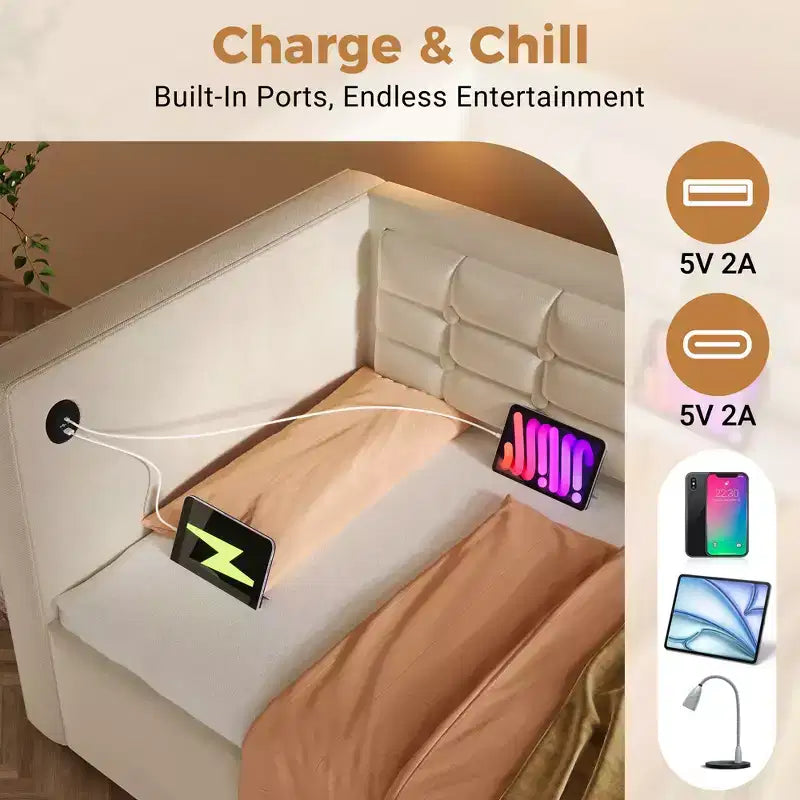 Divano letto singolo imbottito, Struttura letto singolo con contenitore idraulico, Struttura letto divano in velluto con schienale trapuntato