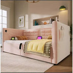 Divano letto singolo imbottito, Struttura letto singolo con contenitore idraulico, Struttura letto divano in velluto con schienale trapuntato