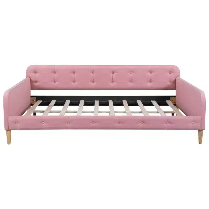 Divano letto imbottito in lino Luxystar Modern Full Size