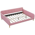 Divano letto imbottito in lino Luxystar Modern Full Size