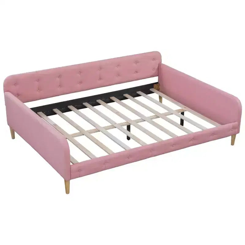 Divano letto imbottito in lino Luxystar Modern Full Size