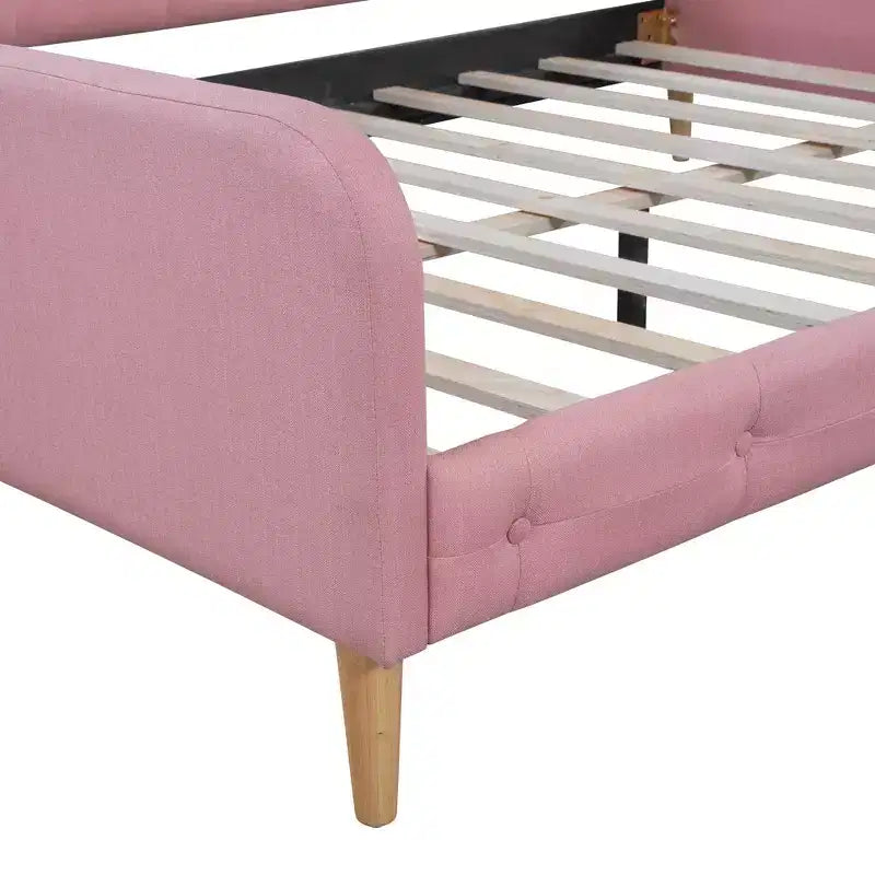 Divano letto imbottito in lino Luxystar Modern Full Size