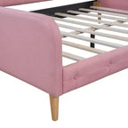 Divano letto imbottito in lino Luxystar Modern Full Size