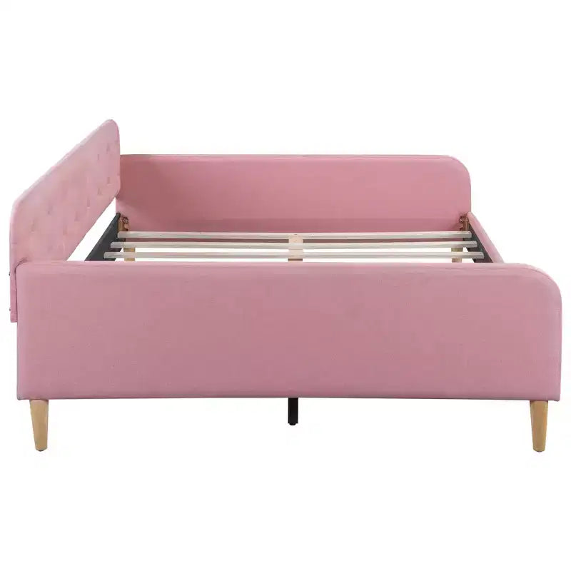 Divano letto imbottito in lino Luxystar Modern Full Size