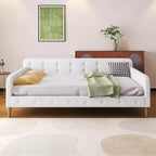 Divano letto imbottito in lino Luxystar Modern Full Size
