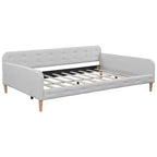 Divano letto imbottito in lino Luxystar Modern Full Size