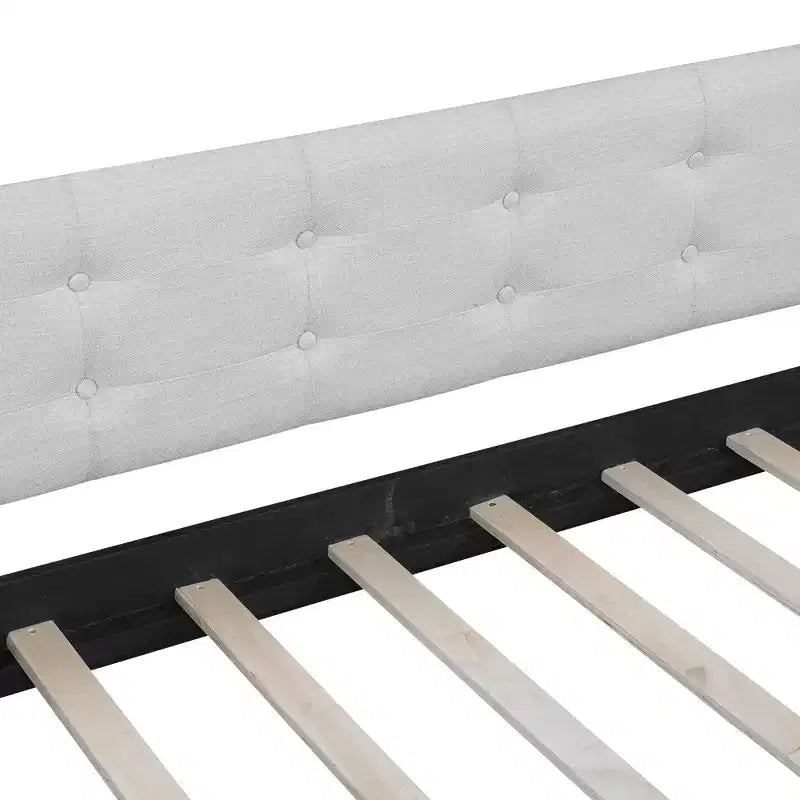 Divano letto imbottito in lino Luxystar Modern Full Size