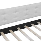 Divano letto imbottito in lino Luxystar Modern Full Size