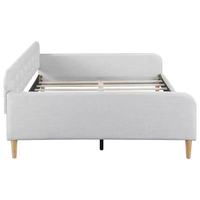Divano letto imbottito in lino Luxystar Modern Full Size