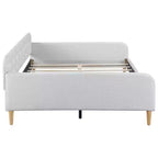 Divano letto imbottito in lino Luxystar Modern Full Size