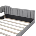 Daybed moderno Luxystar in velluto con tasche laterali