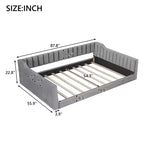 Daybed moderno Luxystar in velluto con tasche laterali