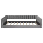 Daybed moderno Luxystar in velluto con tasche laterali