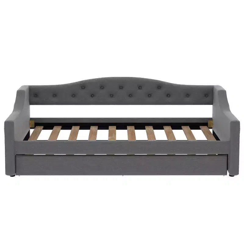 Bellemave Divano Letto Imbottito Accogliente con Luci d'Ambiente a LED e Letto Estraibile, Struttura Letto Salvaspazio per Camere da Letto e Soggiorni.