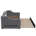 Bellemave Divano Letto Imbottito Accogliente con Luci d'Ambiente a LED e Letto Estraibile, Struttura Letto Salvaspazio per Camere da Letto e Soggiorni.