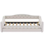 Bellemave Divano Letto Imbottito Accogliente con Luci d'Ambiente a LED e Letto Estraibile, Struttura Letto Salvaspazio per Camere da Letto e Soggiorni.
